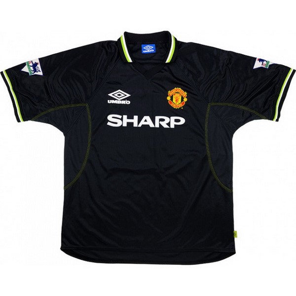 Thailandia Maglia Manchester United Third Retro 1998 1999 Nero